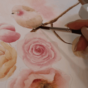 Aplicação de todas as técnicas em uma única pintura