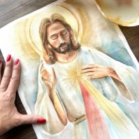 Jesus curso de aquarela católica