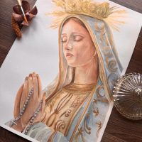 Maria - N. Senhora Aquarela
