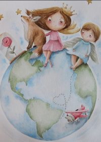 pequena princesa aqurela